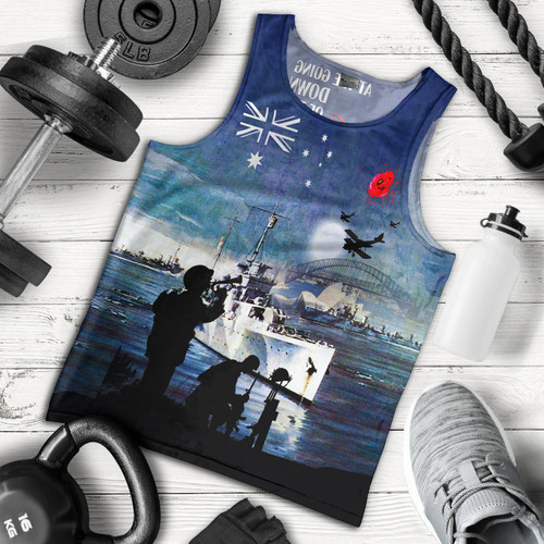 Australia Anzac Day Men Tank Top - At The Going Down Of The Sun Tank Top