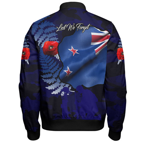 Australia Anzac Day Custom Bomber Jacket - Lest We Forget Poppy Flag Bomber Jacket Australia Anzac Day Custom Bomber Jacket - Lest We Forget Poppy Flag Bomber Jacket