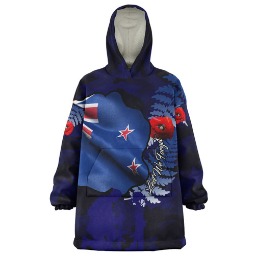 Australia Anzac Day Custom Snug Hoodie - Lest We Forget Poppy Flag Oodie