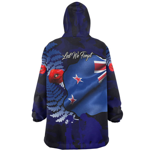 Australia Anzac Day Custom Snug Hoodie - Lest We Forget Poppy Flag
