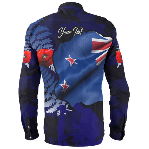 Australia Anzac Day Custom Long Sleeve Shirt - Lest We Forget Poppy Flag Shirt