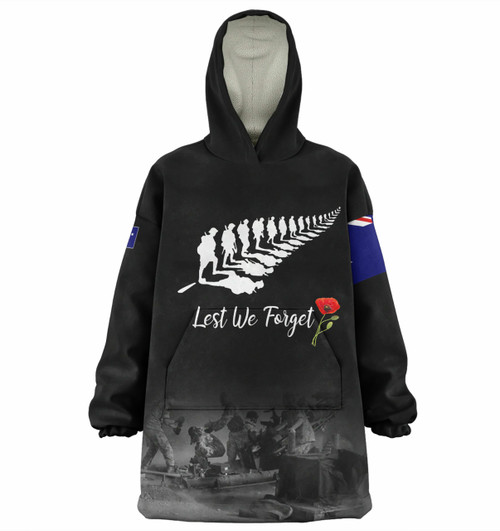 Australia Anzac Day Custom Snug Hoodie - Stand For The Flag Kneel For The Fallen Oodie