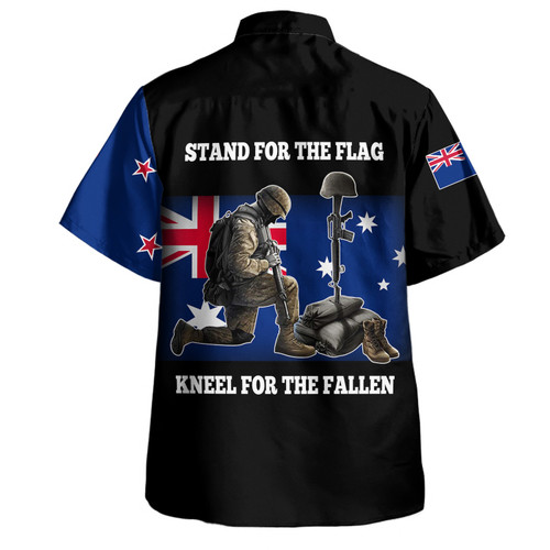 New Zealand Anzac Day Custom Hawaiian Shirt - Stand For The Flag Kneel For The Fallen Shirt2 New Zealand Anzac Day Custom Hawaiian Shirt - Stand For The Flag Kneel For The Fallen Shirt2