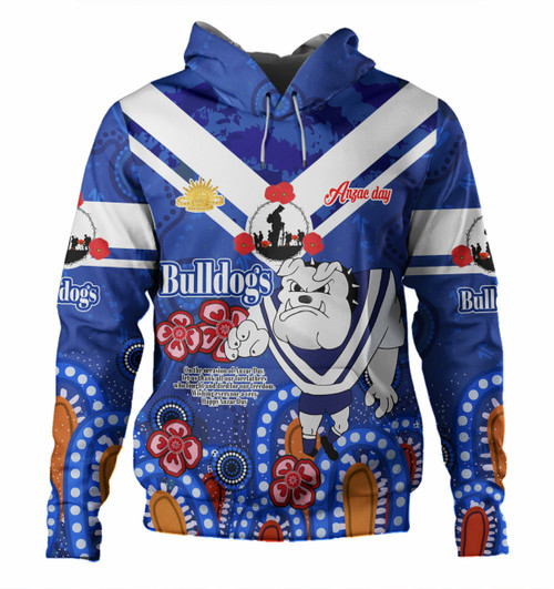 Canterbury-Bankstown Bulldogs Anzac Day Custom Hoodie - Bulldogs Anzac Quotes Hoodie