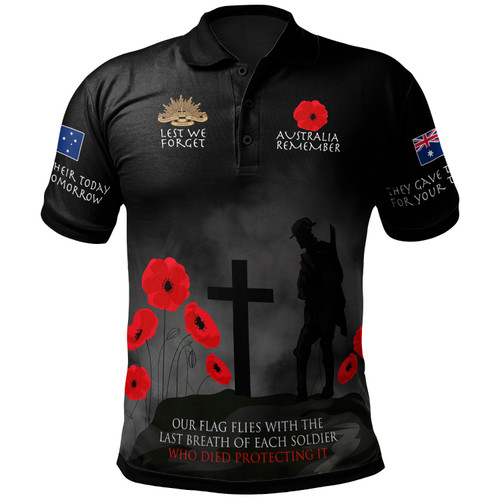 Australia Anzac Polo Shirt - Australia Remember Ver3