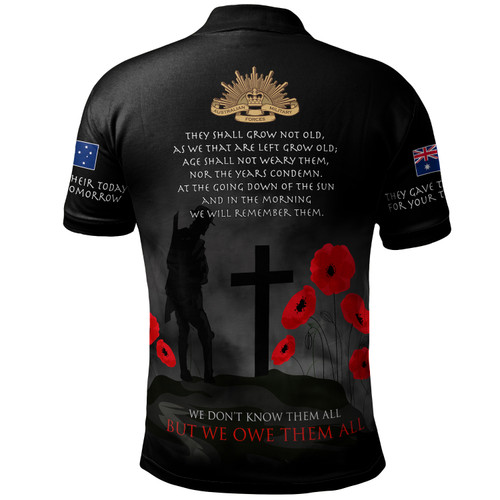 Australia Anzac Polo Shirt - Australia Remember Ver3 Australia Anzac Polo Shirt - Australia Remember Ver3