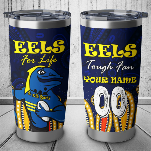 Parramatta Eels Custom Tumbler - Go With Sparky Tumbler