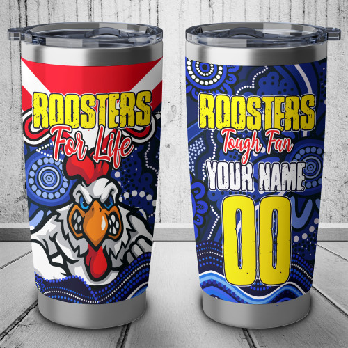 Australia Roosters Custom Tumbler - Roosters For Life Tumbler