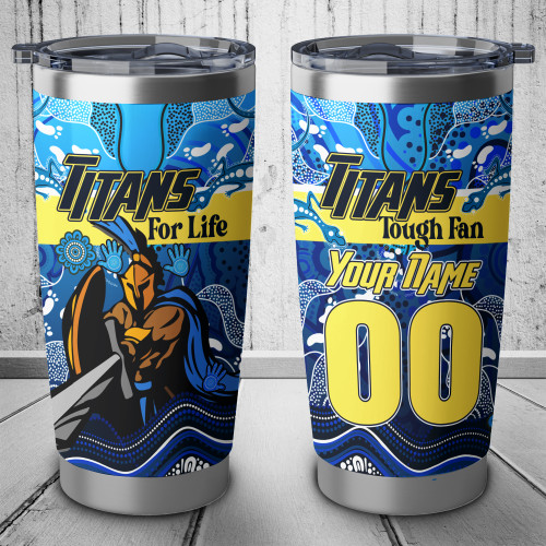 Australia Titans Custom Tumbler - Titans Tough Fan Tumbler