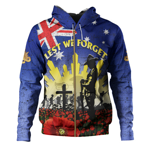 Australia Anzac Day Hoodie - Anzac Lest We Forget Poppy Flag Hoodie3 Australia Anzac Day Hoodie - Anzac Lest We Forget Poppy Flag Hoodie3