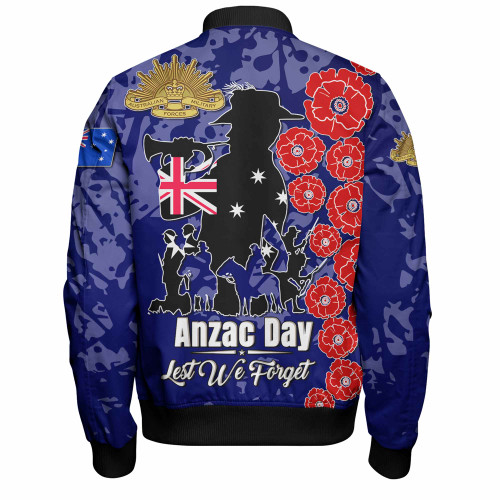 Australia  Anzac Custom Bomber Jacket - Lest We Forget Blue Style Bomber Jacket Australia  Anzac Custom Bomber Jacket - Lest We Forget Blue Style Bomber Jacket