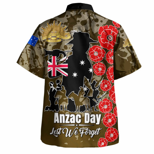 Australia  Anzac Custom Hawaiian Shirt - Lest We Forget Green Style Shirt Australia  Anzac Custom Hawaiian Shirt - Lest We Forget Green Style Shirt