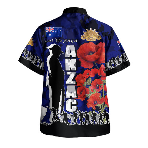 Australia  Anzac Custom Hawaiian Shirt - Anzac day Lest We Forget With Poppies And Camo Pattern Shirt2 Australia  Anzac Custom Hawaiian Shirt - Anzac day Lest We Forget With Poppies And Camo Pattern Shirt2