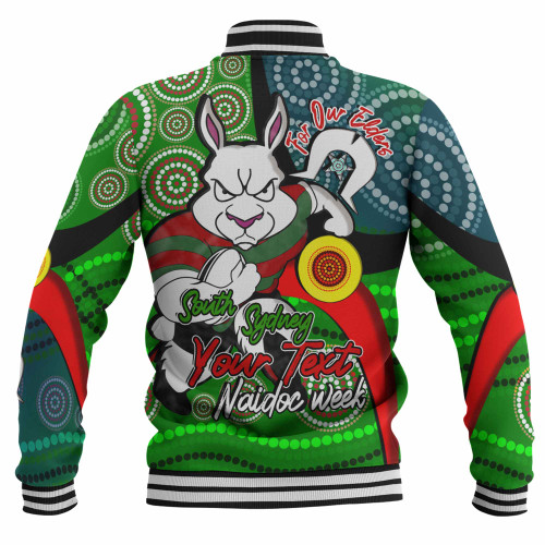 South Sydney Rabbitohs Custom Baseball Jacket - Rabbitohs Bunnies Naidoc Week For Our Elders With Dot Bunnies Sport Style Jacket South Sydney Rabbitohs Custom Baseball Jacket - Rabbitohs Bunnies Naidoc Week For Our Elders With Dot Bunnies Sport Style Jacket