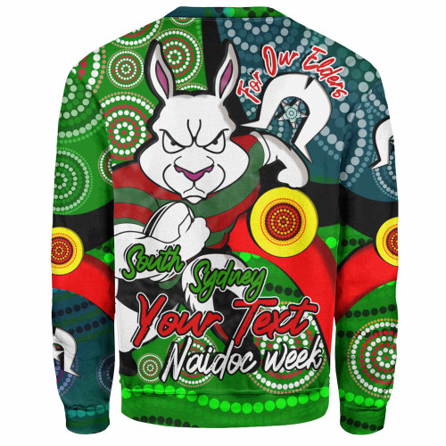South Sydney Rabbitohs Custom Sweatshirt - Rabbitohs Bunnies Naidoc Week For Our Elders With Dot Bunnies Sport Style Sweatshirt South Sydney Rabbitohs Custom Sweatshirt - Rabbitohs Bunnies Naidoc Week For Our Elders With Dot Bunnies Sport Style Sweatshirt