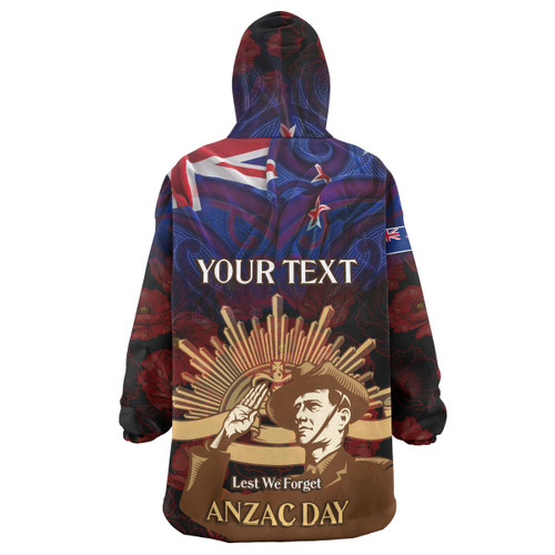 New Zealand Anzac Day Custom Snug Hoodie - Soldier Maori Patterns Snug Hoodie New Zealand Anzac Day Custom Snug Hoodie - Soldier Maori Patterns Snug Hoodie