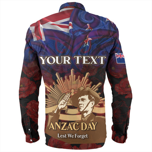 New Zealand Anzac Day Custom Long Sleeve Shirts - Soldier Maori Patterns Long Sleeve Shirts New Zealand Anzac Day Custom Long Sleeve Shirts - Soldier Maori Patterns Long Sleeve Shirts
