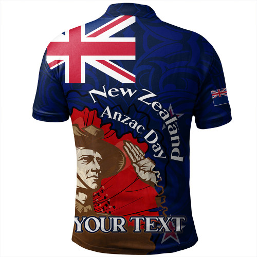 New Zealand Anzac Day Custom Polo Shirt - FLag Anzac Day Maori Patterns Polo Shirt New Zealand Anzac Day Custom Polo Shirt - FLag Anzac Day Maori Patterns Polo Shirt