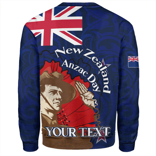 New Zealand Anzac Day Custom Sweatshirt - FLag Anzac Day Maori Patterns Sweatshirt New Zealand Anzac Day Custom Sweatshirt - FLag Anzac Day Maori Patterns Sweatshirt