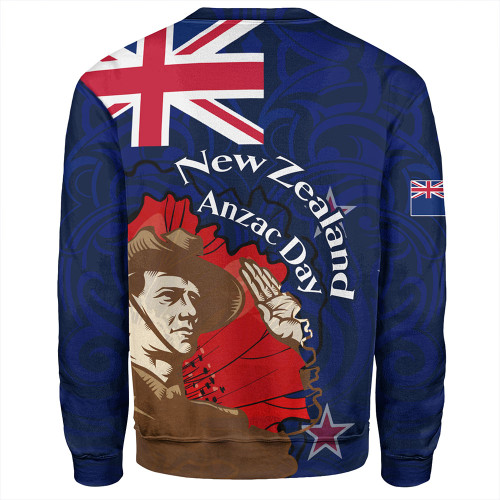 New Zealand Anzac Day Custom Sweatshirt - FLag Anzac Day Maori Patterns Sweatshirt New Zealand Anzac Day Custom Sweatshirt - FLag Anzac Day Maori Patterns Sweatshirt