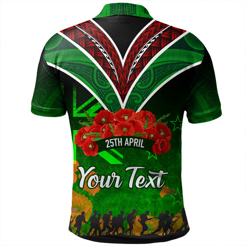 New Zealand Anzac Day Custom Polo Shirt - Anzac Day NZ Flag Traditional Maori Patterns Polo Shirt New Zealand Anzac Day Custom Polo Shirt - Anzac Day NZ Flag Traditional Maori Patterns Polo Shirt