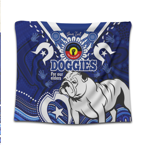 Canterbury-Bankstown Bulldogs Naidoc Week Custom Tapestry - For Our Elders Doggies Aboriginal Inspired Tapestry Canterbury-Bankstown Bulldogs Naidoc Week Custom Tapestry - For Our Elders Doggies Aboriginal Inspired Tapestry