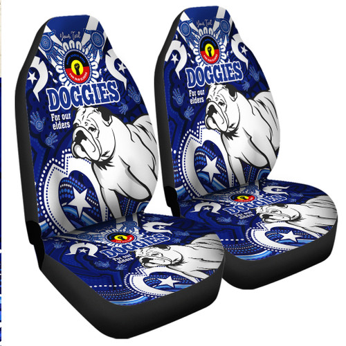 Canterbury-Bankstown Bulldogs Naidoc Week Custom Car Seat Covers - For Our Elders Doggies Aboriginal Inspired Car Seat Covers Canterbury-Bankstown Bulldogs Naidoc Week Custom Car Seat Covers - For Our Elders Doggies Aboriginal Inspired Car Seat Covers