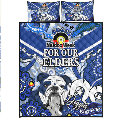 Cronulla-Sutherland Sharks Naidoc Week Custom Quilt Bed Set - Naidoc Week Doggies Quilt Bed Set Cronulla-Sutherland Sharks Naidoc Week Custom Quilt Bed Set - Naidoc Week Doggies Quilt Bed Set