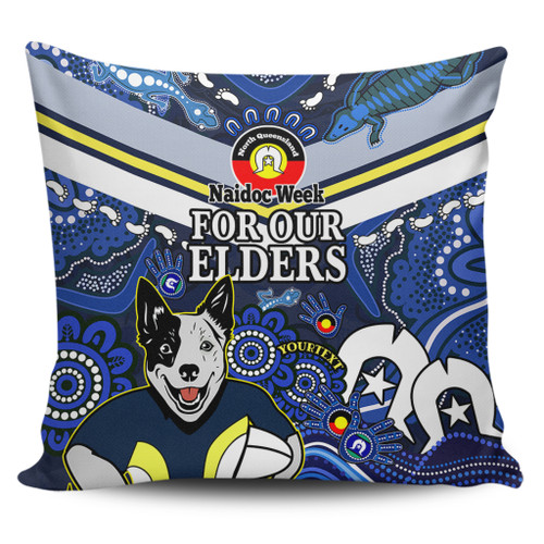 North Queensland Cowboys Naidoc Custom Pillow Covers - For Our Elders Home Jersey Pillow Covers