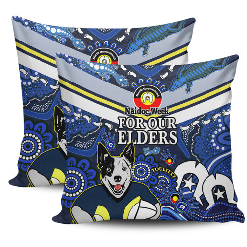 North Queensland Cowboys Naidoc Custom Pillow Covers - For Our Elders Home Jersey Pillow Covers