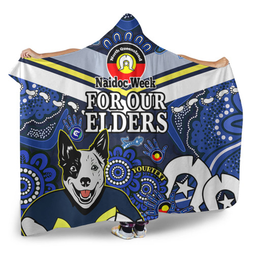 North Queensland Cowboys Naidoc Custom Hooded Blanket - For Our Elders Home Jersey Hooded Blanket North Queensland Cowboys Naidoc Custom Hooded Blanket - For Our Elders Home Jersey Hooded Blanket