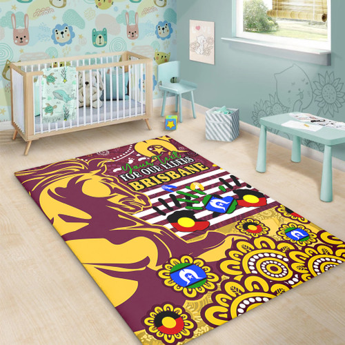 Brisbane Broncos Naidoc Week Custom Area Rug - For Our Elders Brisbane Broncos Aboriginal Inspired Area Rug Brisbane Broncos Naidoc Week Custom Area Rug - For Our Elders Brisbane Broncos Aboriginal Inspired Area Rug