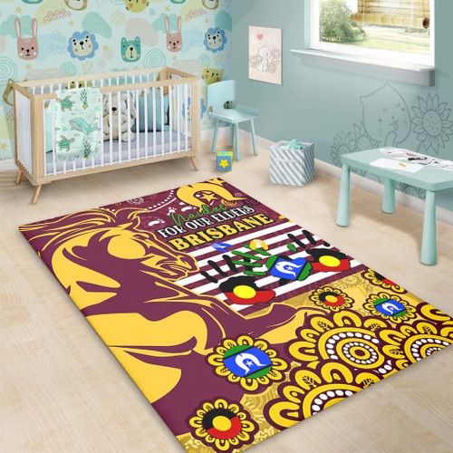 Brisbane Broncos Naidoc Week Custom Area Rug - For Our Elders Brisbane Broncos Aboriginal Inspired Area Rug Brisbane Broncos Naidoc Week Custom Area Rug - For Our Elders Brisbane Broncos Aboriginal Inspired Area Rug