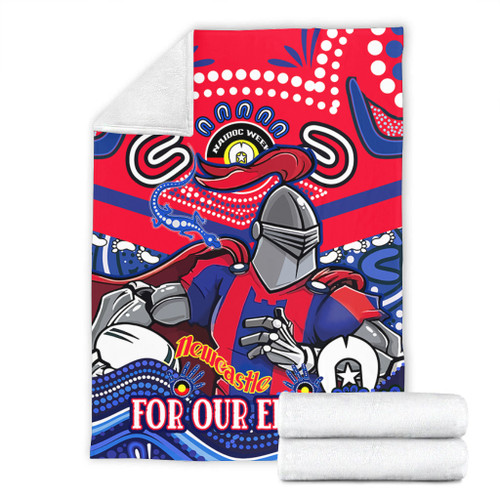 Newcastle Knights Naidoc Week Custom Blanket - For Our Elders Home Jersey Blanket Newcastle Knights Naidoc Week Custom Blanket - For Our Elders Home Jersey Blanket