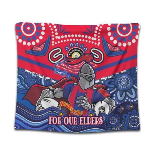Newcastle Knights Naidoc Week Custom Tapestry - For Our Elders Home Jersey Tapestry Newcastle Knights Naidoc Week Custom Tapestry - For Our Elders Home Jersey Tapestry