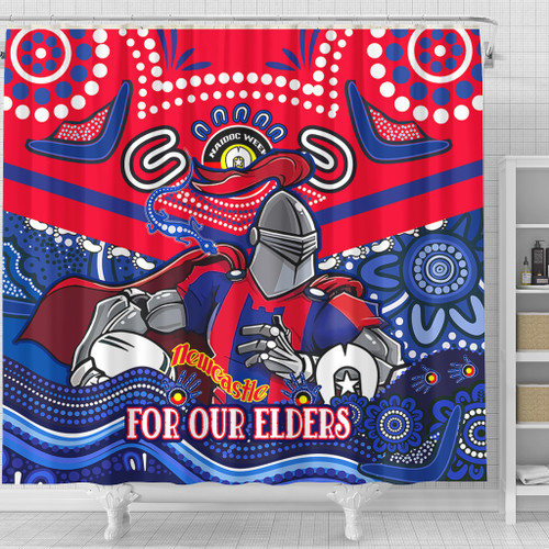 Newcastle Knights Naidoc Week Custom Shower Curtain - For Our Elders Home Jersey Shower Curtain Newcastle Knights Naidoc Week Custom Shower Curtain - For Our Elders Home Jersey Shower Curtain