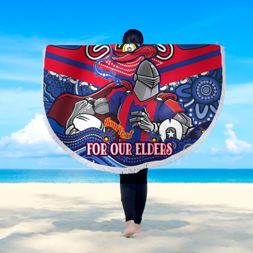 Newcastle Knights Naidoc Week Custom Beach Blanket - For Our Elders Home Jersey Beach Blanket Newcastle Knights Naidoc Week Custom Beach Blanket - For Our Elders Home Jersey Beach Blanket