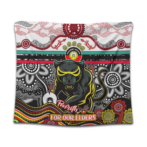 Penrith Panthers Naidoc Week Custom Tapestry - For Our Elders Home Jersey Tapestry Penrith Panthers Naidoc Week Custom Tapestry - For Our Elders Home Jersey Tapestry