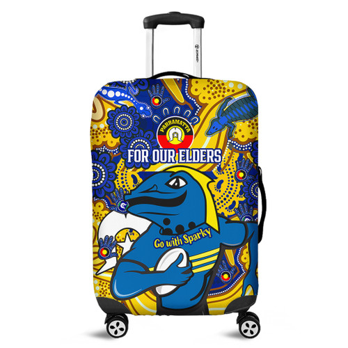 Parramatta Eels Naidoc Week Custom Luggage Cover - For Our Elders Home Jersey Luggage Cover Parramatta Eels Naidoc Week Custom Luggage Cover - For Our Elders Home Jersey Luggage Cover