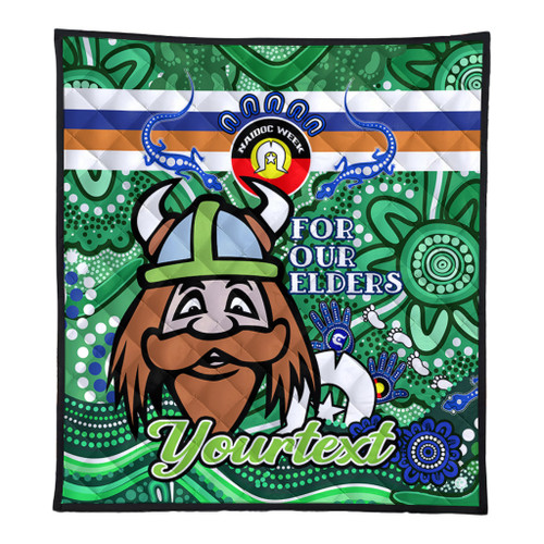 Canberra Raiders Naidoc Week Custom Quilt - For Our Elders Home Jersey Quilt Canberra Raiders Naidoc Week Custom Quilt - For Our Elders Home Jersey Quilt