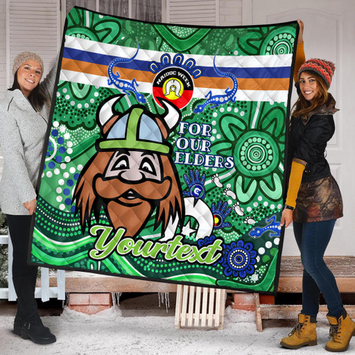 Canberra Raiders Naidoc Week Custom Quilt - For Our Elders Home Jersey Quilt Canberra Raiders Naidoc Week Custom Quilt - For Our Elders Home Jersey Quilt