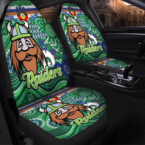 Canberra Raiders Naidoc Week Custom Car Seat Covers - For Our Elders Home Jersey Car Seat Covers Canberra Raiders Naidoc Week Custom Car Seat Covers - For Our Elders Home Jersey Car Seat Covers