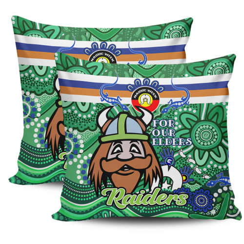 Canberra Raiders Naidoc Week Custom Pillow Covers - For Our Elders Home Jersey Pillow Covers Canberra Raiders Naidoc Week Custom Pillow Covers - For Our Elders Home Jersey Pillow Covers
