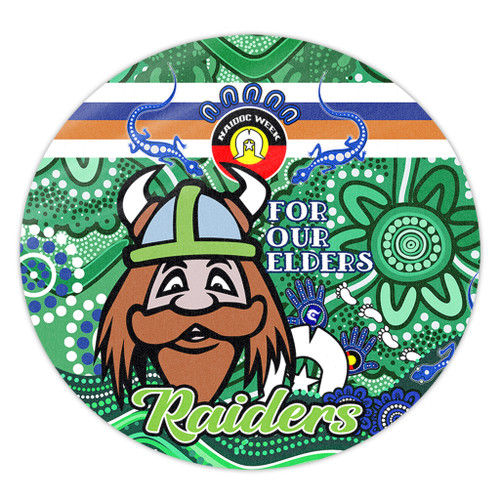 Canberra Raiders Naidoc Week Custom Round Rug - For Our Elders Home Jersey Round Rug Canberra Raiders Naidoc Week Custom Round Rug - For Our Elders Home Jersey Round Rug