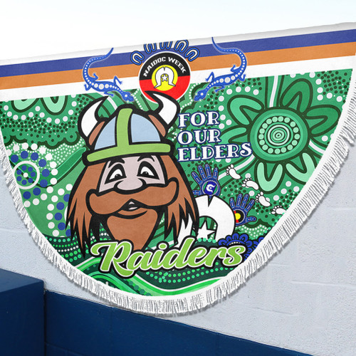 Canberra Raiders Naidoc Week Custom Beach Blanket - For Our Elders Home Jersey Beach Blanket Canberra Raiders Naidoc Week Custom Beach Blanket - For Our Elders Home Jersey Beach Blanket