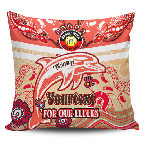 Redcliffe Dolphins Naidoc Week Custom Pillow Covers - For Our Elders Home Jersey Pillow Covers Redcliffe Dolphins Naidoc Week Custom Pillow Covers - For Our Elders Home Jersey Pillow Covers