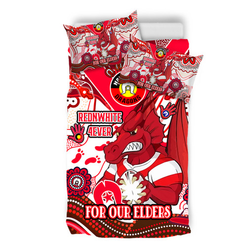St. George Illawarra Dragons Naidoc Week Custom Bedding Set - For Our Elders Home Jersey Bedding Set St. George Illawarra Dragons Naidoc Week Custom Bedding Set - For Our Elders Home Jersey Bedding Set