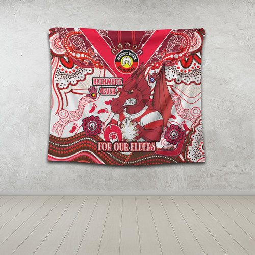 St. George Illawarra Dragons Naidoc Week Custom Tapestry - For Our Elders Home Jersey Tapestry St. George Illawarra Dragons Naidoc Week Custom Tapestry - For Our Elders Home Jersey Tapestry