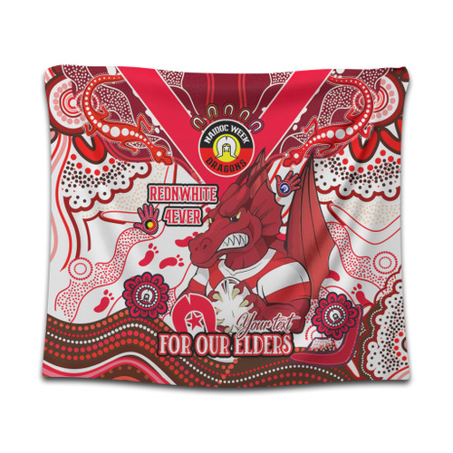 St. George Illawarra Dragons Naidoc Week Custom Tapestry - For Our Elders Home Jersey Tapestry St. George Illawarra Dragons Naidoc Week Custom Tapestry - For Our Elders Home Jersey Tapestry