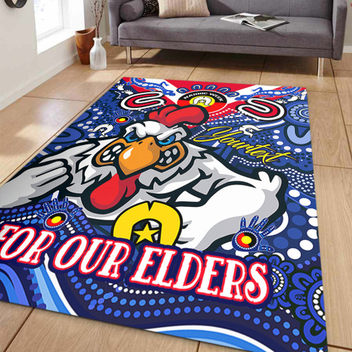 Sydney Roosters Naidoc Week Custom Area Rug - For Our Elders Home Jersey Area Rug Sydney Roosters Naidoc Week Custom Area Rug - For Our Elders Home Jersey Area Rug